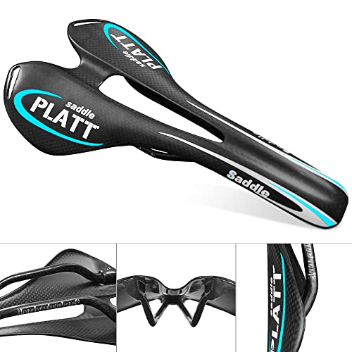 Road Bike Saddle,3K Full Carbon Fiber Hollow Seat Cushion Super Light Comfortable Bicycle Cushion For Mountain Bike Mtb Folding Bike Road Bike #TOP3