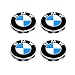 OSIRCAT Set of 4 - BMW Wheel Center Caps Emblem,56mm BMW Rim Center Hub Caps for All Models with BMW Wheels Logo Blue & White Color