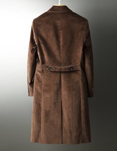 ONAXTDA Boys' Corduroy Striped Overcoat Vintage Peacoat with Pockets for Fall Spring Outerwear2