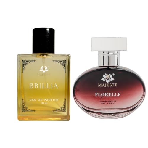 Image of Brillia & Florelle Perfume Pack of 2 | Luxury Long-Lasting | Men & Women Perfume | Eau de Perfume | Pefume Combo | Brillia 100ml & Florelle 50 ML