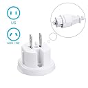 Portible International Multipurpose Travel Adapter All in One | Universal Worldwide Power Plug Charger with Dual USB Ports for US, UK, EU, AUS, NZ, Asia & Europe Compact Portable Converter Smartphones gallery image