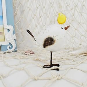 Wood Bird Statue Standing Seagull Nautical Decor Coastal Birds Sculpture Indoor Outdoor Animal Figurine Beach Themed Decoration Rustic Home Art for Bedroom Garden (S) Wood Bird Statue Standing Seagull Nautical Decor Coastal Birds Sculpture Indoor Outdoor Animal Figurine Beach Themed Decoration Rustic Home Art for Bedroom Garden S