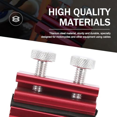 Image of 1 PC Cable Luber Tool, Motorcycle Cable Luber Throttle Puller, Throttle Cable Oiler with Oil Clip, Universal for Motorcycle /Dirt Bike (Red)