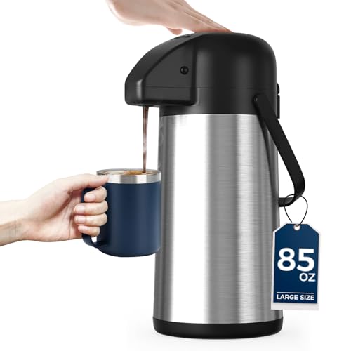 Gezoss 85oz Insulated Coffee Dispenser with Pump