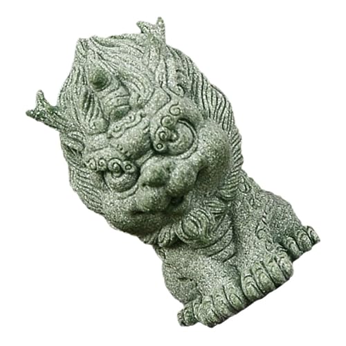 Milisten Statue Animal Pierre Décorative Ornement Adorable pour Décoration De Maison Jardin Et Voiture Accessoire Pierre pour Salon Et Chambres
