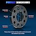 5x100 & 5x112 Hubcentric Wheel Spacers Fit for Volkswagen Beetle 98-15, CC 09-15, Eos 07-15, for Passat 90-15, 15mm M14x1.5 Studs 57.1mm Hub Bore Wheel Adapters Fit for Audi 100 200 4000 A3 A4 A6