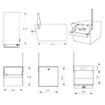 Mail Boss Mail Manager Street Safe Rear Access Locking Post Mount Mailbox - Image 3