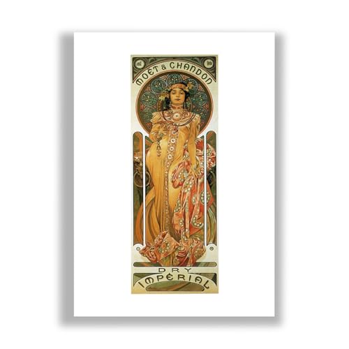 Affiche Mucha Chandon Crémant : sublimez votre salon avec l'Art Nouveau