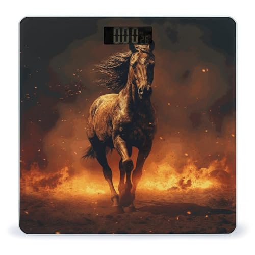 Báscula Digital Flame Horse de Vidrio Templado miniatura 1