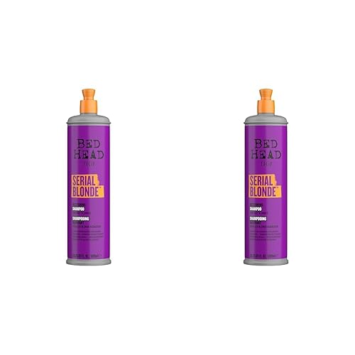 TIGI Bed Head SERIAL BLONDE CHAMPÚ PARA CABELLOS RUBIOS DAÑADOS 20.29 fl oz (Paquete de 2)