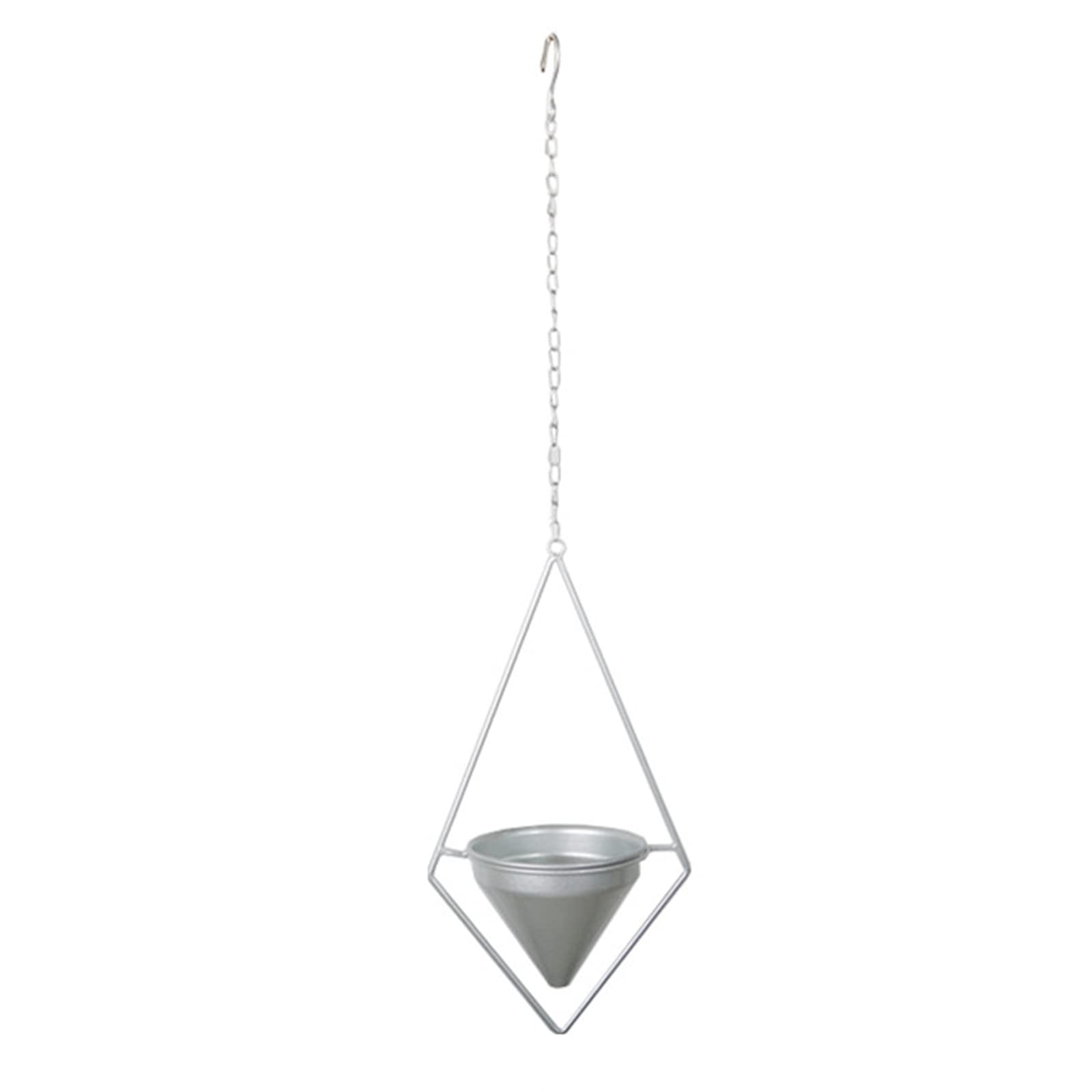 Hängende Pflanzgefäße Blumentopf Hängend Metall Blumenampel Wand- Und Deckenpflanzer Hängetopf Für Pflanzen Innen Pflanzenaufhänger Minimalistischer Blumentopf Für Heimdekoration,Silber,B