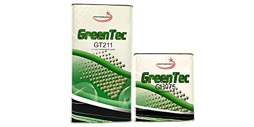 Green Tec GT211, 5L 2.1 Voc Automotive Clear Coat High Gloss + 2.5L Hardener, European, Easy to Apply, Professional Results, The Best