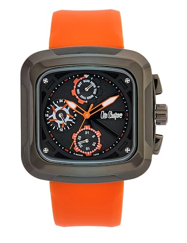 Lee Cooper Multifunction Black Square Dial Men's Watch - LC08012.050