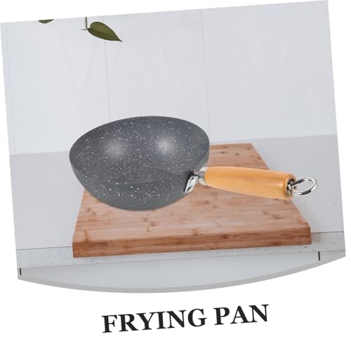Wok pequeño antiadherente estilo chino con fondo de hierro miniatura 7