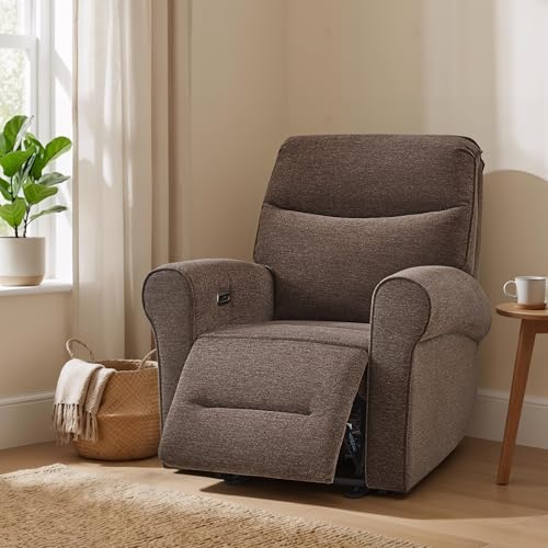 Sillón plegable marrón compacto para espacios pequeños miniatura 2