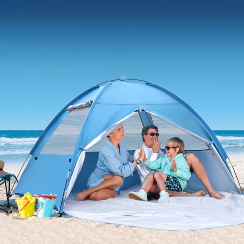 Venustas Beach Tent Sun Shelter for 3/4-5/6-7/8-10 Person, UPF 50