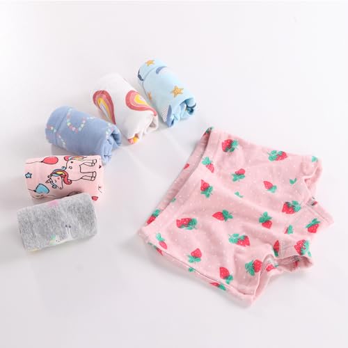 Girls' Colourful Panties Assorted Pattern Cotton Random 6 Pack for 1-13 Years2