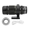 Qiilu 85mm F2.8 Macro Lens, Aluminium Zwart 1X-5X Grote Diafragma Handleiding Focusing Super Macro Vaste Lens voor Canon…