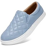 STQ Loafers for Women Comfort Memory Foam Fashion Sneakers Denim Blue Size 9.5