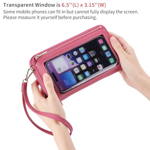 Image of GOIACII Phone Purse Crossbody Bags for Women Small Travel Wallet Touch Screen RFID Blocking