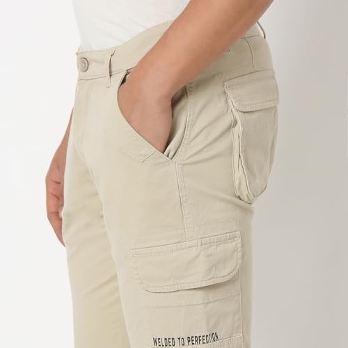 Image of Spykar Men's Regular Cargo Pants