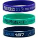 Inkstone Faith Wristbands, Ladies' Size (6-pack) - Philippians 4:13, Luke 1:37, Proverbs 3:5 Silicone Bracelets for Women