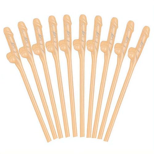 20PCS Bachelorette Party Drinking Straws Funny Naughty Hen Decorations for Bride and Bridesmaids Novelty Willy Accessories for Ladies Night Out Adult Celebration Favors Fun Drinking Game Supplies
