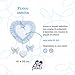 Net Baby Bow with Pendants 100% Cotton Interior 100% Polyester Product Made in Italy - Blue - 200 g