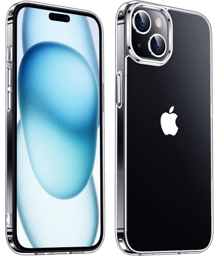 Coque iPhone 15 Plus transparente fine anti-rayures pour le quotidien