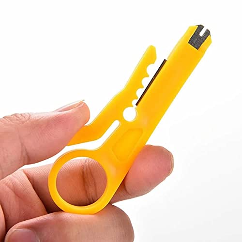Bıçak, Kablo Soyma Aparatı Mini Tel Kesici Sıyırma Sıkma Zımba Aracı Düz Uçlu Pense Kesici Onarım El Aracı RJ45 Cat5 Ağ Telefon Kablosu