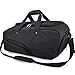 Sac de Sport Homme Sac Fitness Gym avec Compartiment à Chaussures Sac Voyage Weekend Waterproof Grande Capacité Portable Sac à Main pour Femme Noir 45 litres