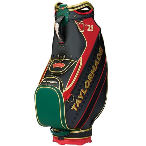 Taylor Made Steam Line Staff Bag 6-Way Black/Red/Green 2025