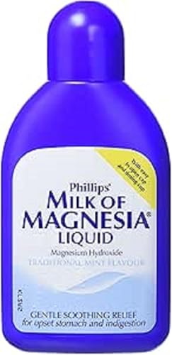 Milk of Magnesia Liquid Philips Traditional Mint Flavour for Indigestion 200ml