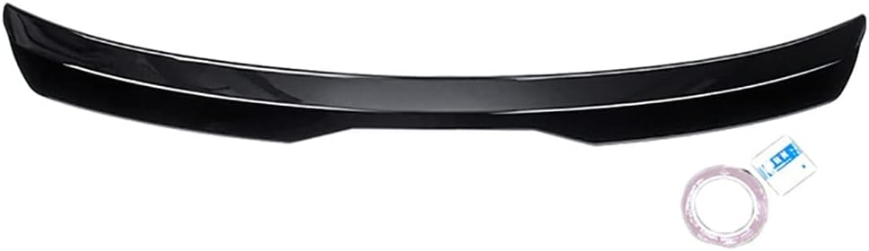 VRPRIME Alerón Trasero de Coche para Seat Leon MK4 2020 2021, Alerón de Maletero Modificado, Alerón de Parachoques, Modificación de Coche, Estabilidad del Vehículo, Accesorios de Coche,Glossy Black