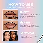 Sacheu Lip Liner Stay-N - Peel Off Lip Stain. Long Lasting Matte Lip Tattoo, Transfer Proof Lipstain Infused with Hyaluronic Acid & Vitamin E, for All Skin Types. Vegan and Cruelty-Free, nOOHde - Image 5
