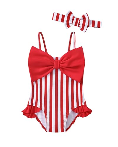 Image of Mioglrie Toddler Baby Girl Swimsuit Infant Bathing Suits Summer Beach Swim Suit Newborn One Piece Swimwear for Girls