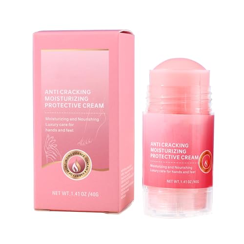 Crema para manos, tacones agrietados y piel seca, crema de reparación del talón agrietado, 3.07x1.5x1.5 pulgadas, fórmula recargable y conveniente e hidratante para hombres Roller de de atenció
