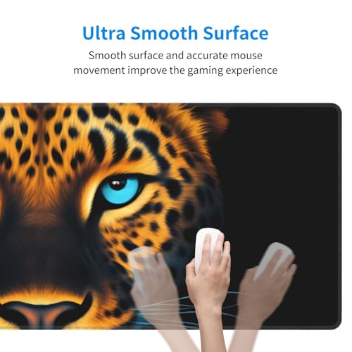 Tapis de souris léopard pour un bureau d'ordinateur stylé