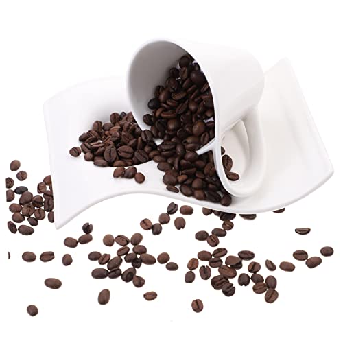 ABOOFAN 6pcs Coffee Cup Tea Cup with Saucer Afternoon Tea Cup Americano Cups Kids Coffee Mug Porcelain Coffee Mug Kids Suits Vintage Mugs Latte Milk Tea Cup Ceramics Child White - Image 6