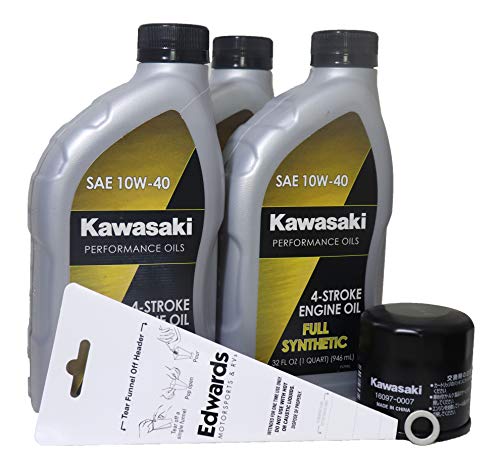 2012 Kawsaki BRUTE FORCE 750 4X4I Full Synthetic Oil Change Kit