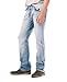 Buffalo David Bitton Men’s King Slim-Fit Bootcut Jeans, 34x32, Crinkled Mid Bluecrinkled Blue