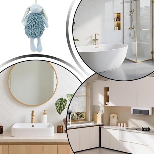 Toalla de invitados suave de conejo ideal para complementar tu baño, ducha y cocina 5
