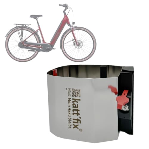 E-Bike-Akkuschloss „Kattfix“ für Cube Fahrräder, E-Bike Akku-Diebstahlsicherung (Modell Supreme)