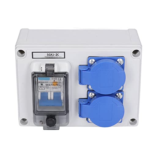Gniazdo ścienne Podwójne Niemieckie Gniazdko Elektryczne 200–250 V z 230 V 40 A 1P+N RCD
