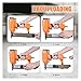 Pneumatic Power Nailer Decorative Tool N838H 16 Gauge Construction Stapler Pneumatic Heavy Wire Staple for Car Seats Furniture Making Cabinets