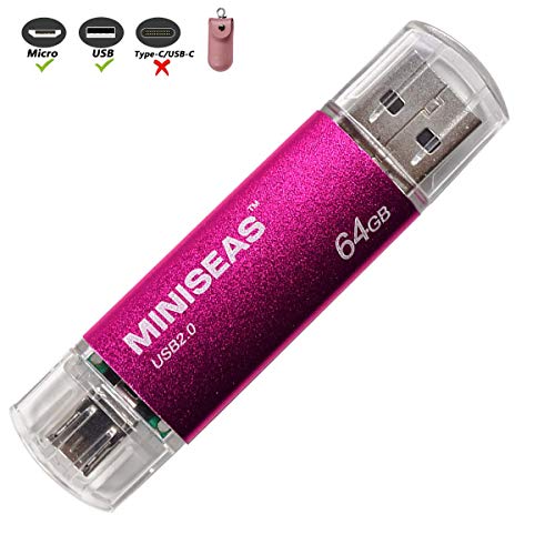 OTG USB Flash Drive Miniseas Micro-Port Memory Stick for Android Phones,USB 2.0 Pen
