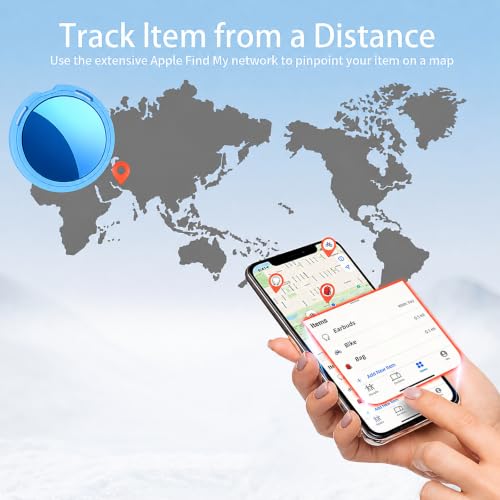 Image of 2 Pack Tracker Tags [Apple MFi Certified] Pair with Apple Find My (iOS Only) Bluetooth Air Smart Tags Key Finder Item Locator Waterproof Finder Worldwide Tracking for Pets Wallet Backpack Dogs Luggage