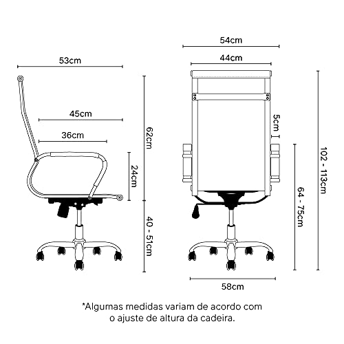 Cadeira Escritório Charles Eames Presidente