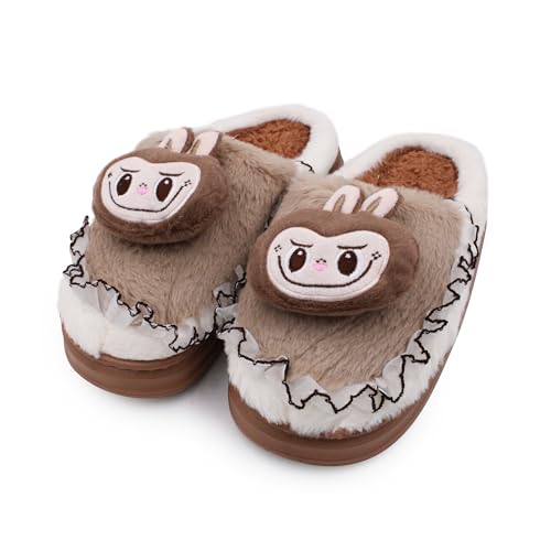 Image of VRITRAZ Women's Comfort Slip On Closed Toe Warm Winter with Cute Design print House Clog Indoor Slipper