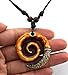 Scddboy Spiral Koru Necklace Maori Tribal Necklace for Men Women,Adjustable Black Rope Cord Necklace